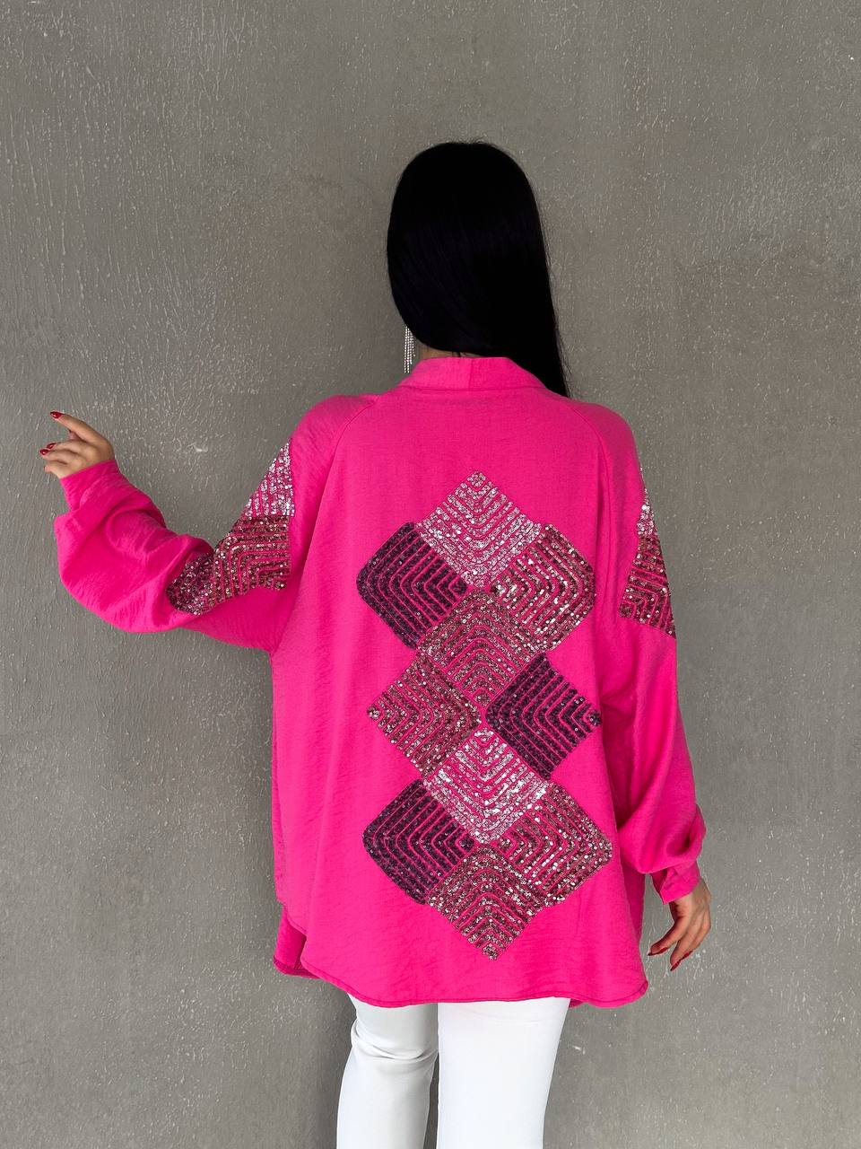 Pink Handmade Sweatshirt