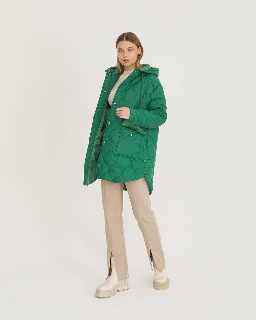 Puff Jacket With Snaps